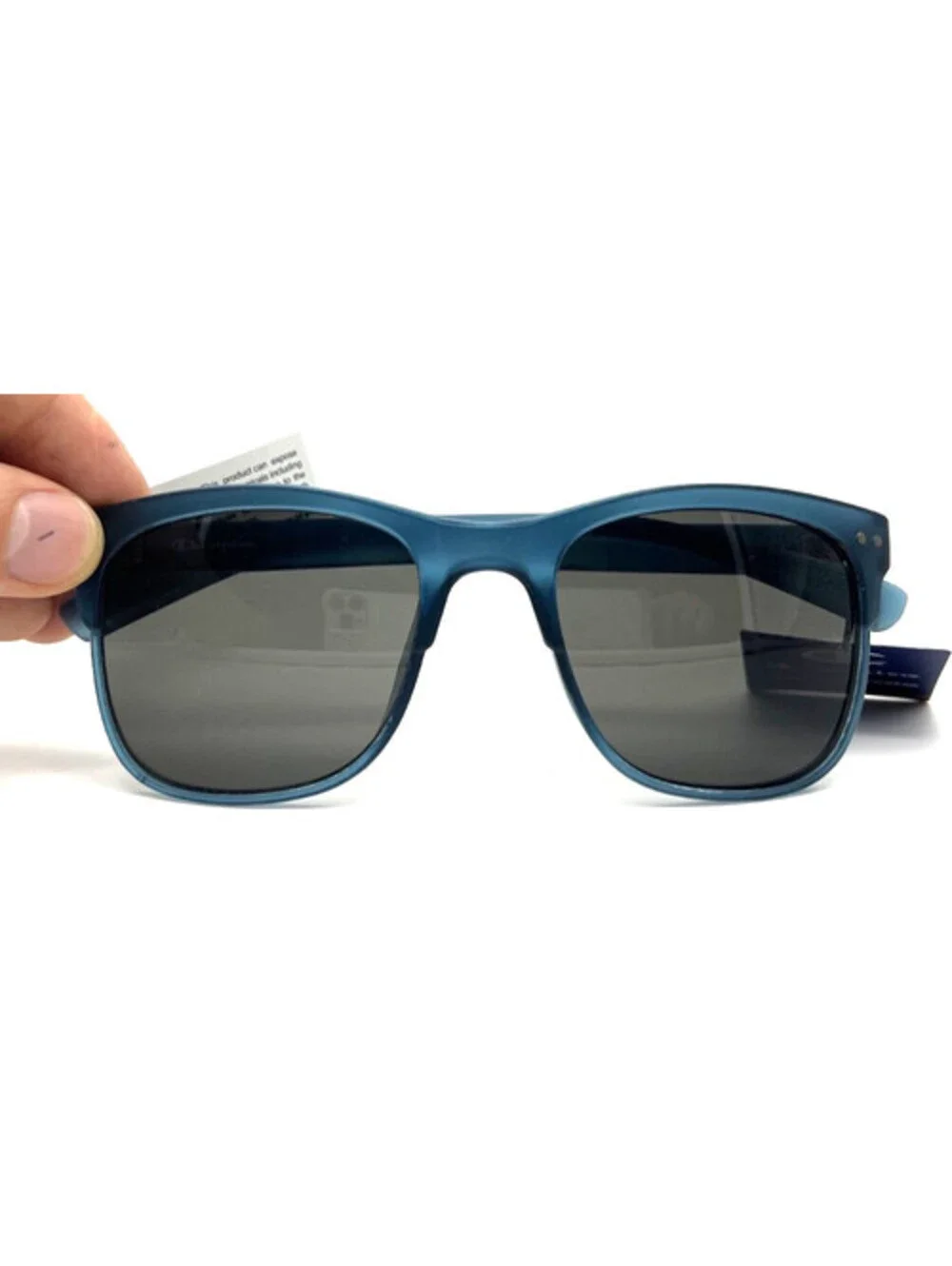Champion CU5163 C03 Blue Polarized Rectangle Authentic Sunglasses 53-20-140